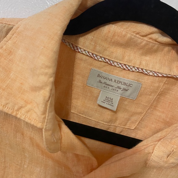 Banana Republic Linen button up - Picture 5 of 8